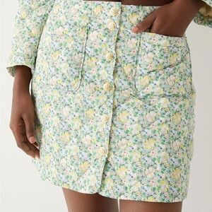 EUC JCrew x Liberty Quilted Skirt 22